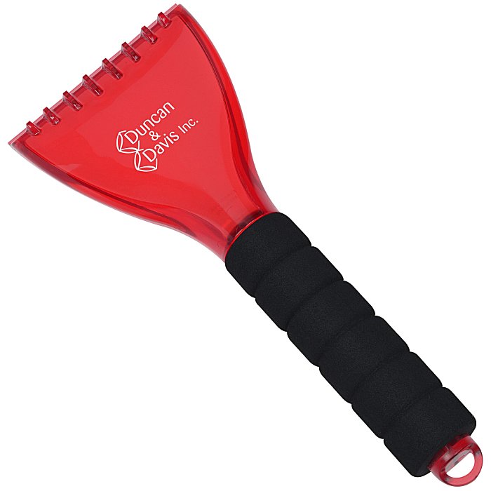 Custom Gripper Ice Scraper - Translucent