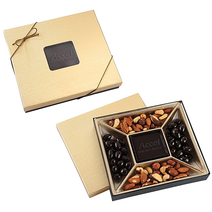 Custom Small Treat Mix - Gold Box - Dark Chocolate Bar